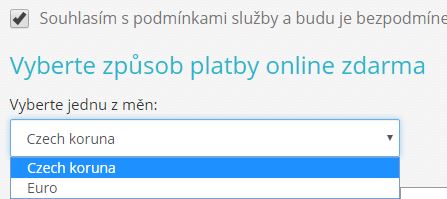 Výběr měny